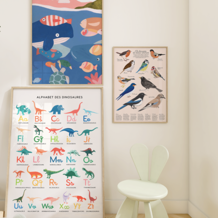 Chambre enfant tendance avec des dinosaures